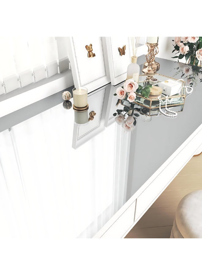 ALMiHomi Mirror Sticker Wall Decal – Flexible Soft Mirror Sheet with Self-Adhesive, DIY Cuttable Decorative Mirror Wallpaper, 40 x 200 cm, for Home, Bedroom, Living Room - Image 2